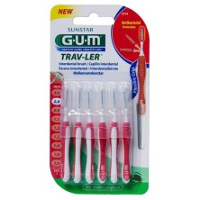 CEPILLO INTERDENTAL GUM 1314 TRAV-LER 08 MM 6 UNIDADES