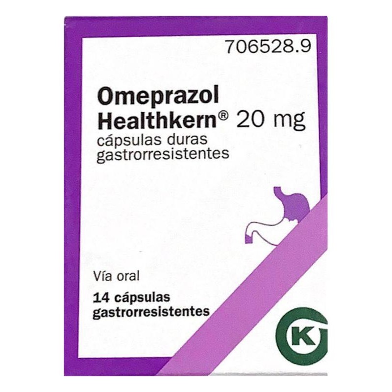 OMEPRAZOL HEALTHKERN 20 MG 14 CAPSULAS GASTRORRESISTENTES (BLISTER)