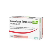 PARACETAMOL TEVA GROUP 500 MG 20 COMPRIMIDOS