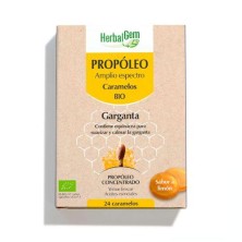 HERBALGEM PROPOLEO CARAMELOS GARGANTA 24U