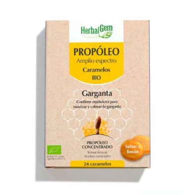 HERBALGEM PROPOLEO CARAMELOS GARGANTA 24U