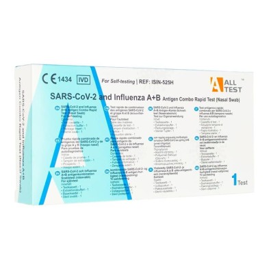 TEST NASAL COMBINADO AUTODIAGNOSICO ANTIGENOS SARS COV 2 Y GRIJPE A/B ALL TEST