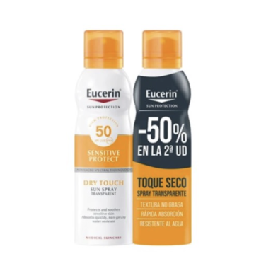 EUCERIN SUN DUPLO DRY TOUCH TRNSP FPS 50+ 200ML + 200ML