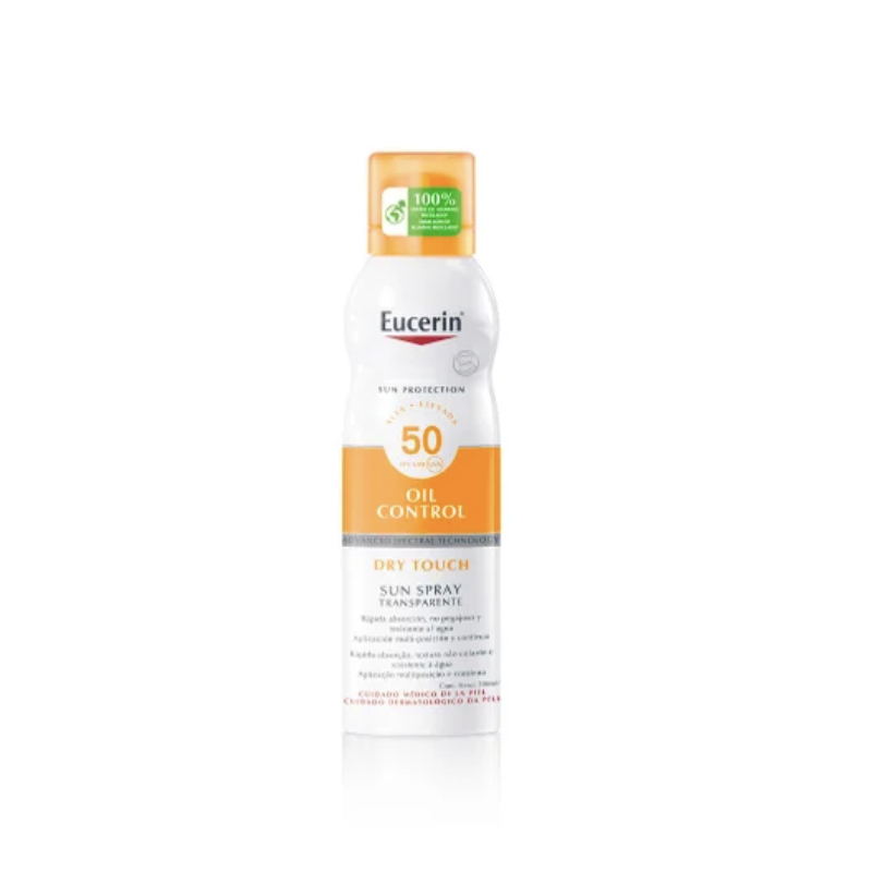 EUCERIN SUN PROTECTION 50 SPRAY TRANSPARENTE DRY