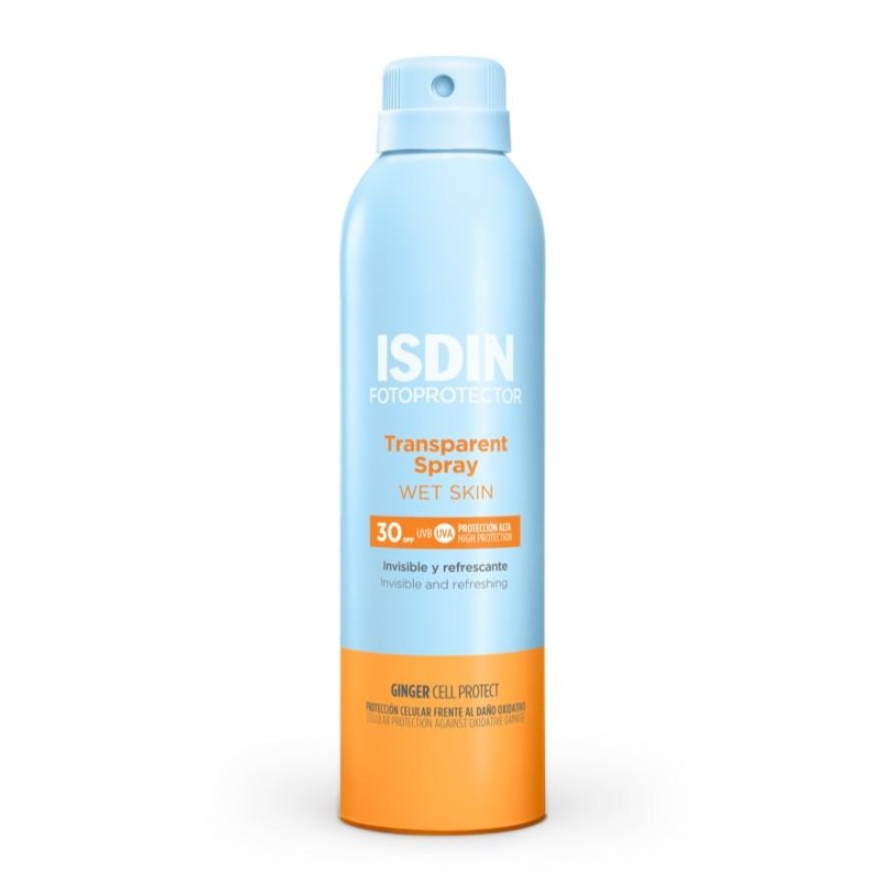 FOTOPROTECTOR ISDIN SPRAY TRANSPARENTE WETSKIN SPF 30