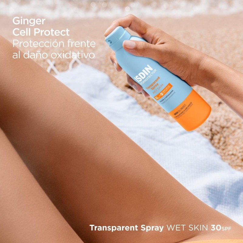 FOTOPROTECTOR ISDIN SPRAY TRANSPARENTE WETSKIN SPF 30