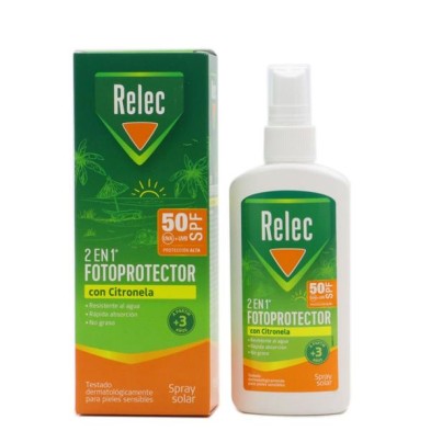 RELEC FOTOPROTECTOR SPF 50 CON CITRONELA 1 SPRAY 100 ML