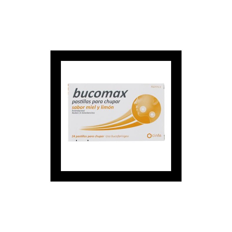 BUCOMAX 24 PASTILLAS PARA CHUPAR (SABOR MIEL Y LIMON)
