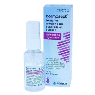 NORMOSEPT 10 MG/ML SOLUCION PARA PULVERIZACION CUTANEA 1 FRASCO 25 ML