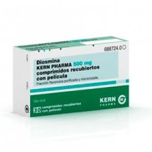 DIOSMINA KERN PHARMA 500 MG 30 COMPRIMIDOS RECUBIERTOS