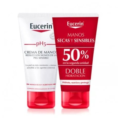 EUCERIN DUPLO CREMA DE MANOS PH5 2 X 75ML