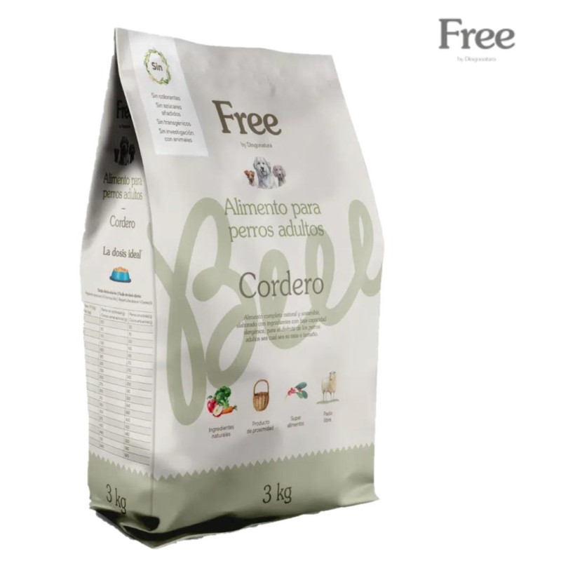 FREE ADULTO CORDERO 3 kg
