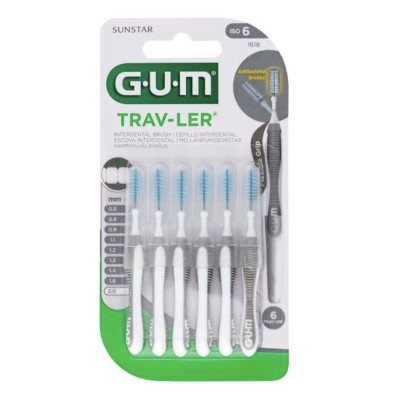CEPILLO INTERDENTAL GUM 1618 TRAV-LER 2.0 MM 6 U