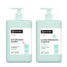 SUAVINEX DUPLO LOCION HID 500 ML + GEL CHAMPU SYNDET  500 ML