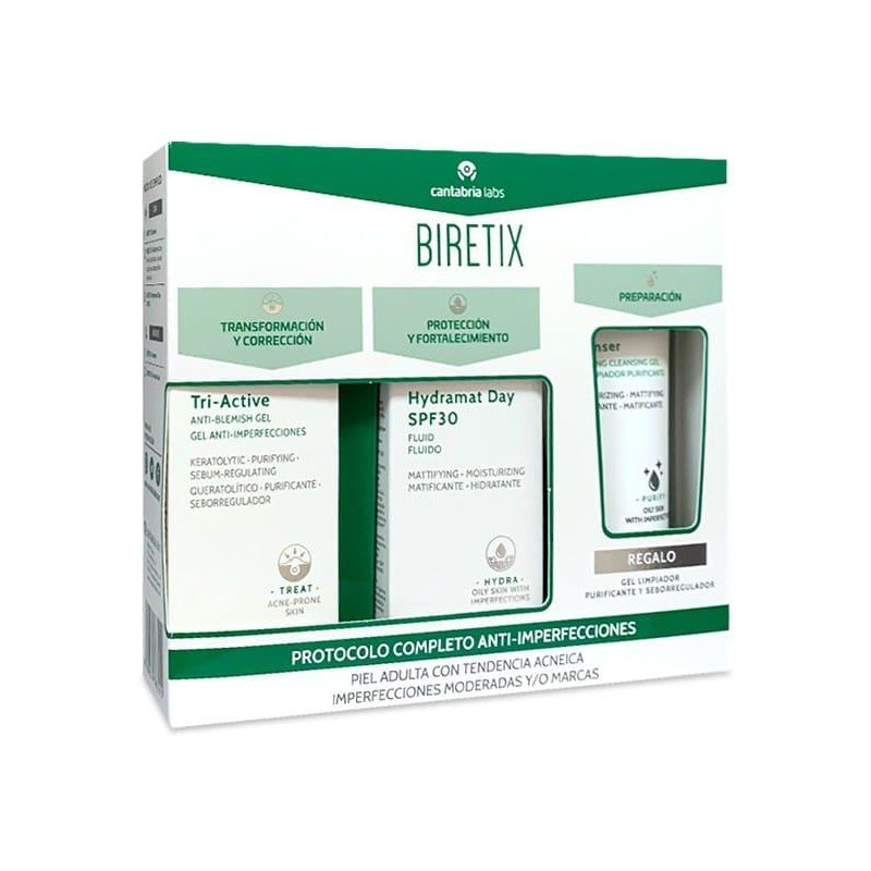 PAK BIRETIX TRIACTIVE GEL+HYDRAMAT DAY SPF30