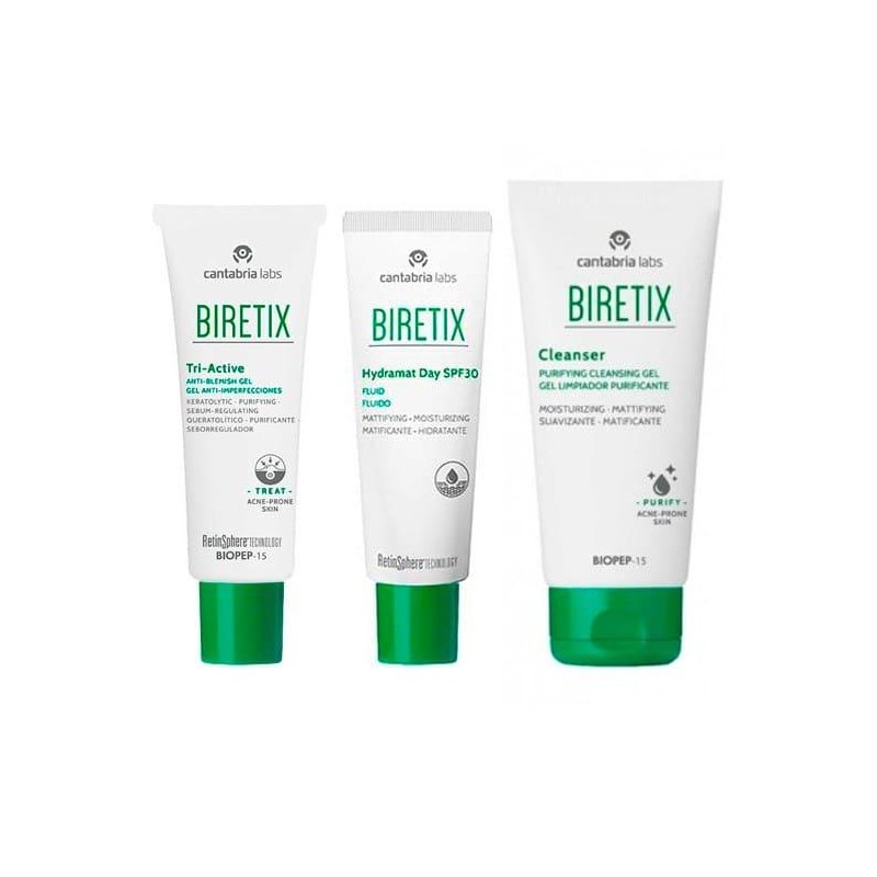 PAK BIRETIX TRIACTIVE GEL+HYDRAMAT DAY SPF30