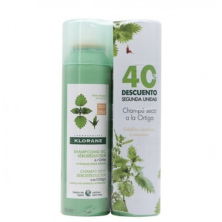 KLORANE PACK DUO CHAMPU SECO ORTIGA CABELLO CAST