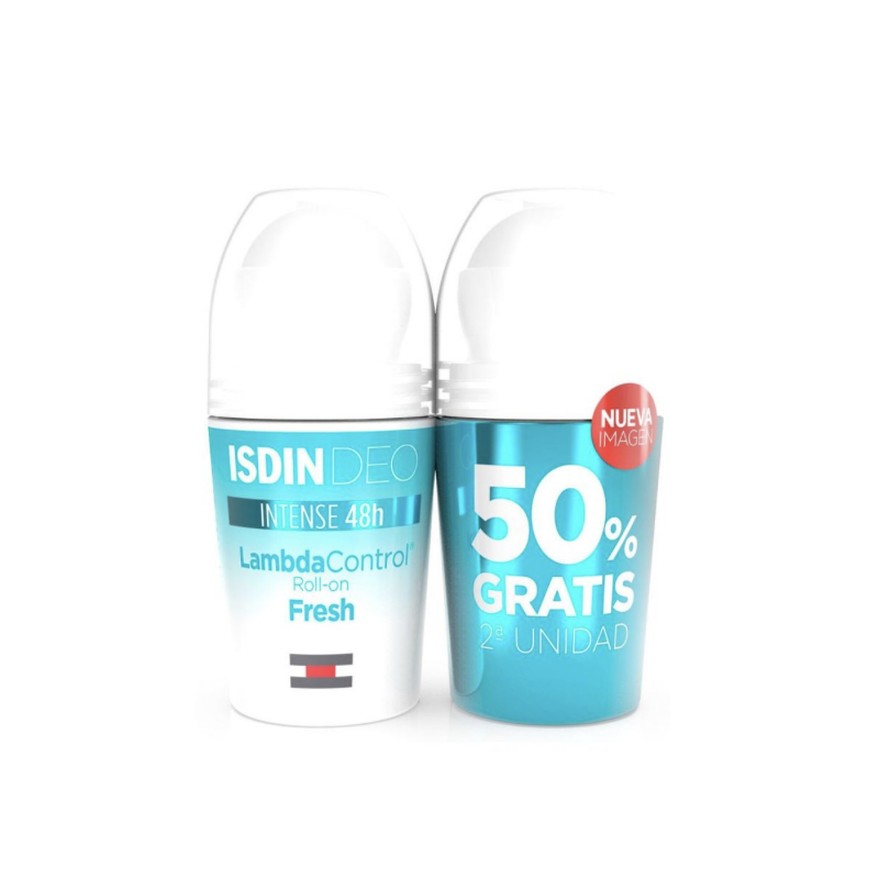 DUO ISDIN DEO LAMBDA FRESH ROLL 50% 2U