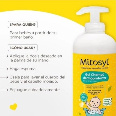 MITOSYL GEL CHAMPU DERMOPROTECTOR 1 ENVASE 490 ML