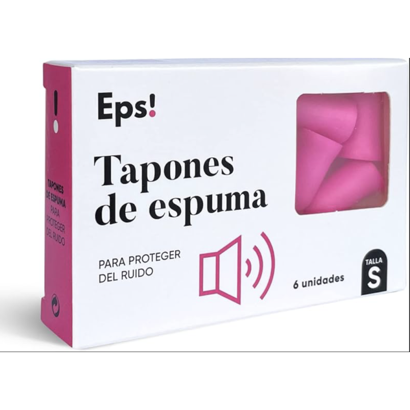 TAPONES DE ESPUMA EPS! 6 UNIDADES TALLA S