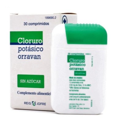 CLORURO POTASICO ORRAVAN 30 COMP