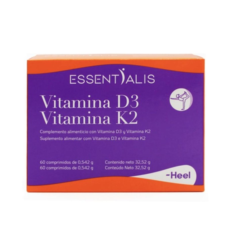 ESSENTIALIS VITAMINA D3 Y K2 60 COMP