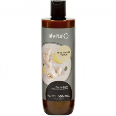 ALVITA GEL DE BAÑO TE DE JENJIBRE Y LIMON 1 ENVASE 400 ML