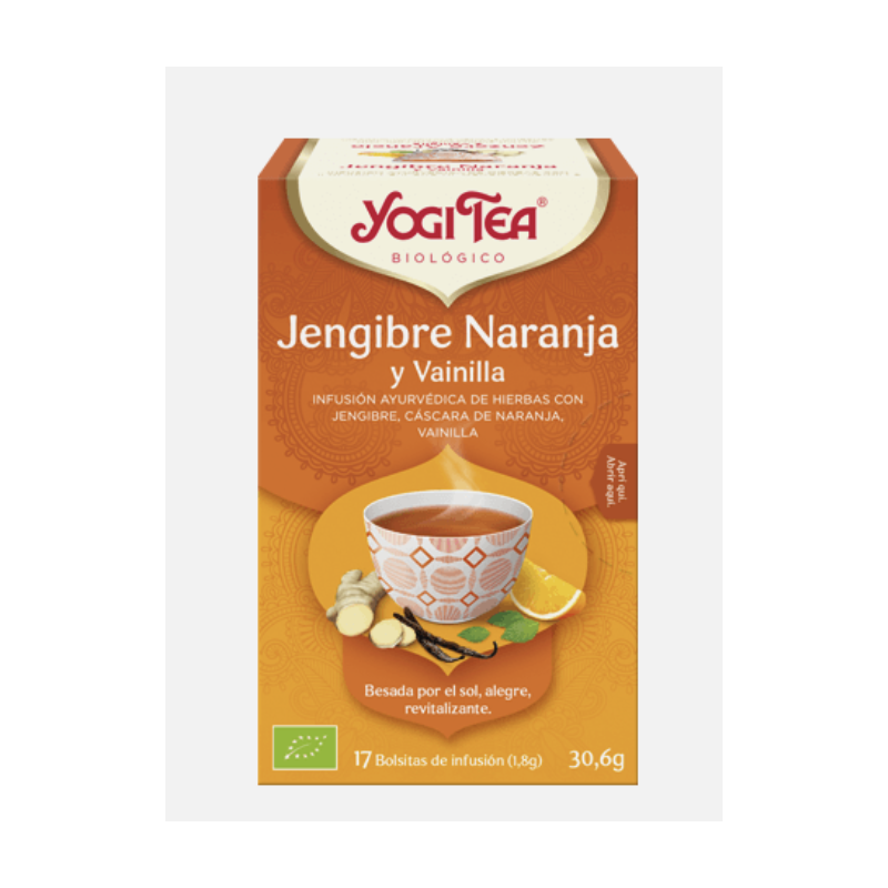 YOGI TEA JENGIBRE, NARANJA Y VAINILLA