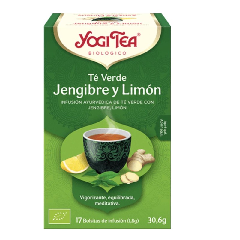 YOGI TEA TÉ VERDE JENGIBRE Y LIMON