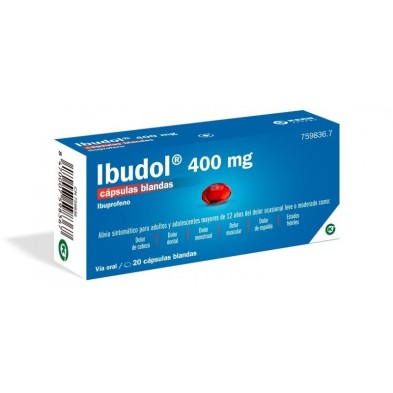 IBUDOL 400 MG 20 CAPSULAS BLANDAS
