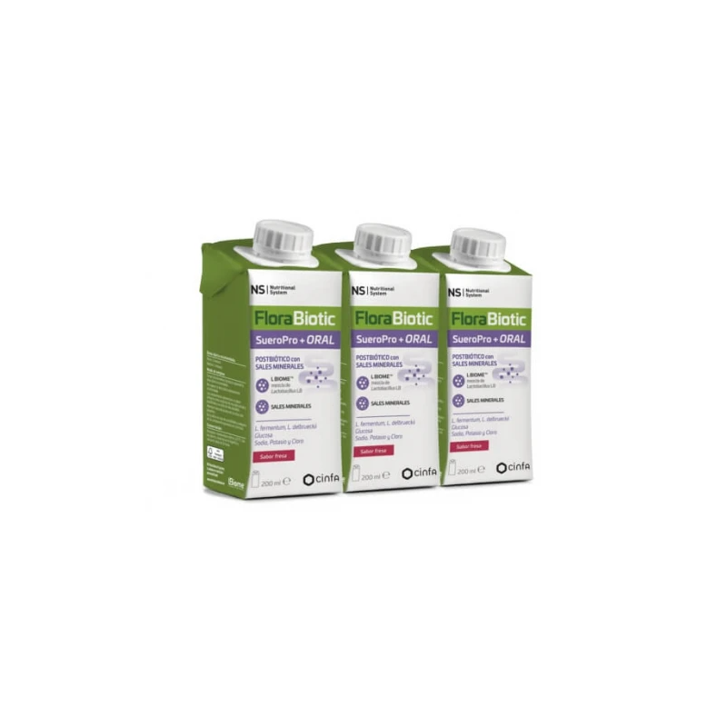 NS FLORABIOTIC SUEROPRO+ 3 ENV 200 ML FRESA
