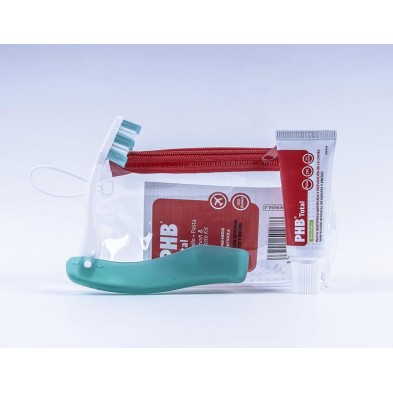 CEPILLO DENTAL ADULTO PHB VIAJE BOLSA ROJA
