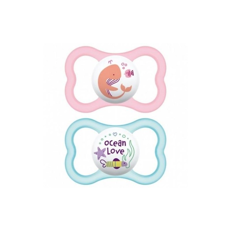 CHUPETE SILICONA MAM AIR 6+ R PACK DOBLE