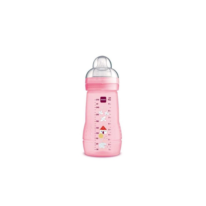 BIBERON BOTTLE MAM EASY ACTIVE BABY ROSA +2M R 270 ML