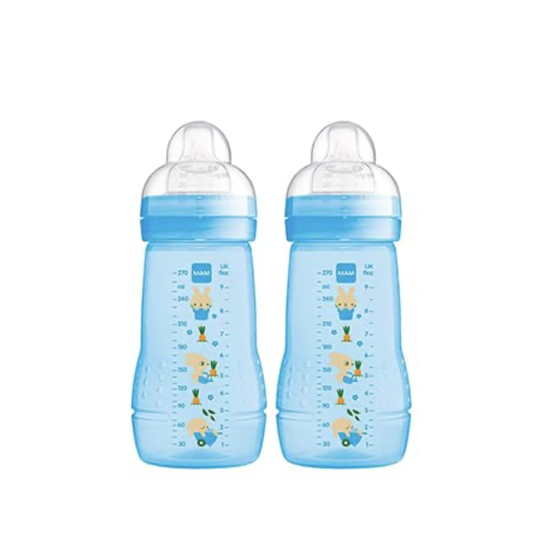 BIBERON MAM EASY ACTIVE 270 ML AZUL PACK DOBLE