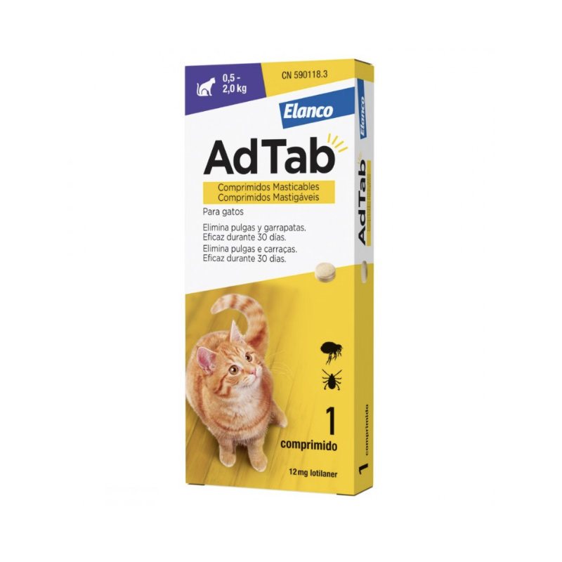 ADTAB 12 MG GATOS 0,5-2KG 1C