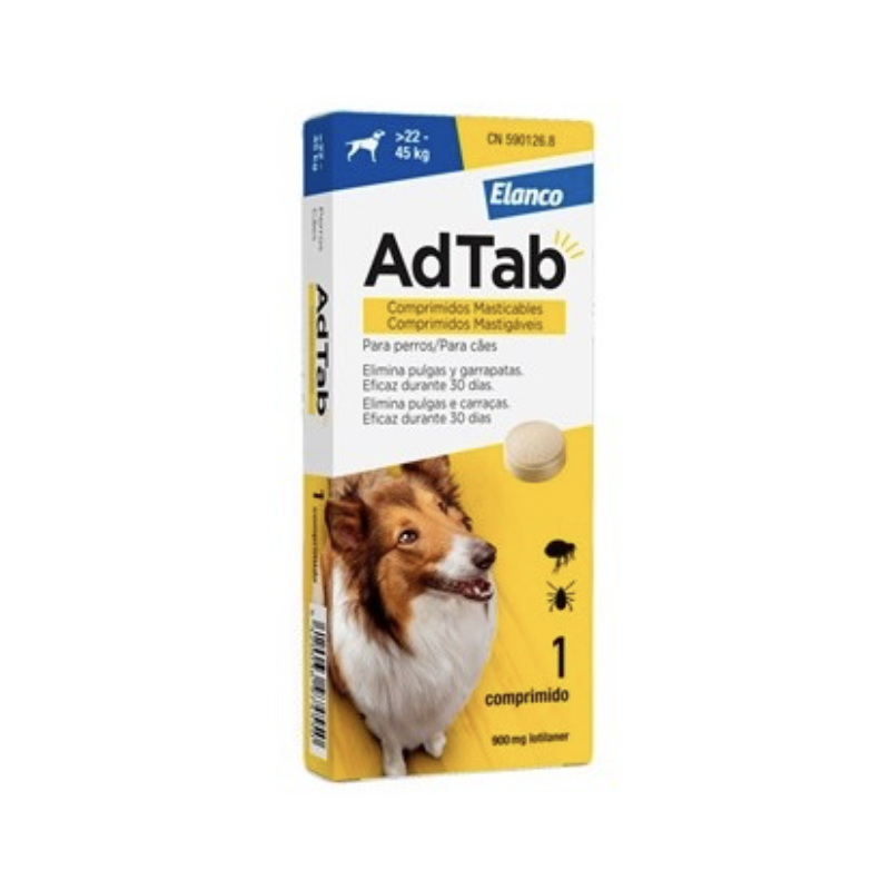 ADTAB 900MG PERRO 22-45KG 1C