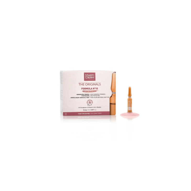 MARTIDERM FORMULA Nº 10 HD COLOR TOUCH SPF 30 10 AMPOLLAS 2 ML