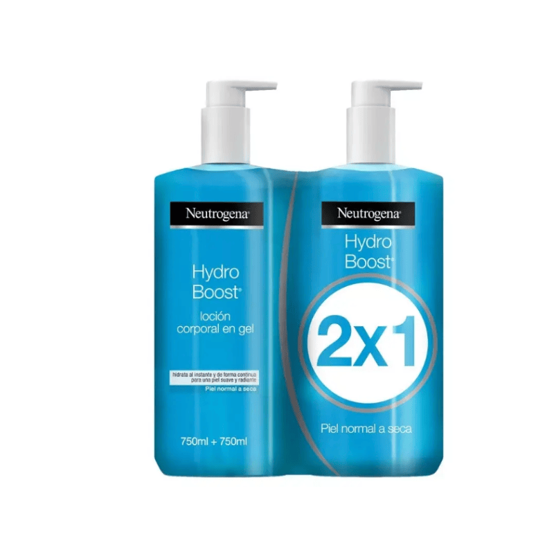 NEUTROGENA CORP HYDRO BOOST LOCION EN GEL 750+750 2 ENVASES NEW