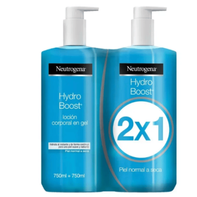 NEUTROGENA CORP HYDRO BOOST LOCION EN GEL 750+750 2 ENVASES NEW