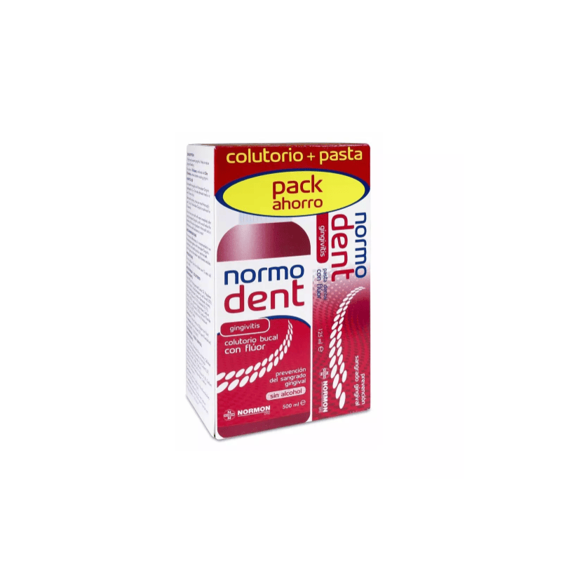 NORMODENT GINGIVITIS PACK COLUTORIO/ PASTA 500 ML +  125 ML