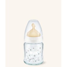 BIBERON CRISTAL LATEX NUK FIRST CHOICE 120 CC 1M