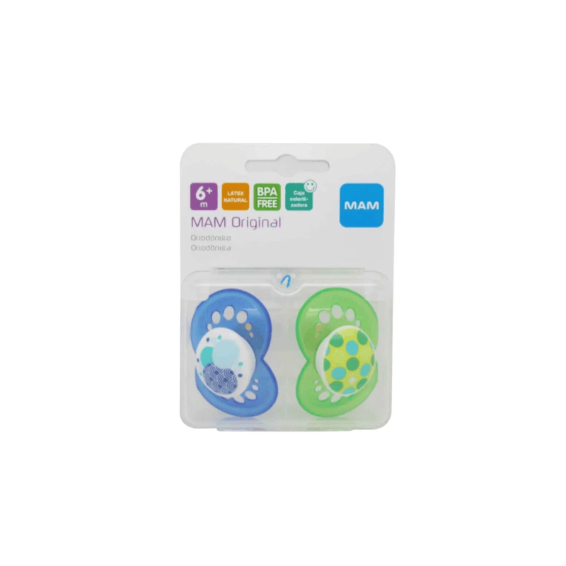 CHUPETE LATEX MAM ORIGINAL + 6 M PACK DOBLE