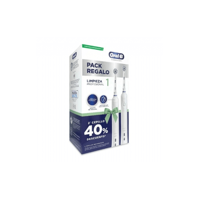 CEPILLO ELECT ORAL B PACK DUPLO LIMP PROFESIONAL 1