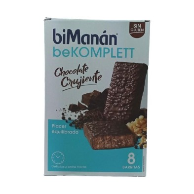 BIMANAN BARRITA CHOCOLATE CRUJIENTE SNACK 8 BARRITAS DE 35G