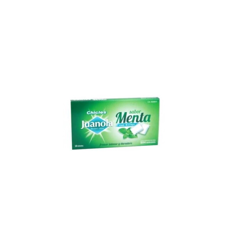 JUANOLA CHICLE 1.4 G 10 UNIDADES SABOR MENTA