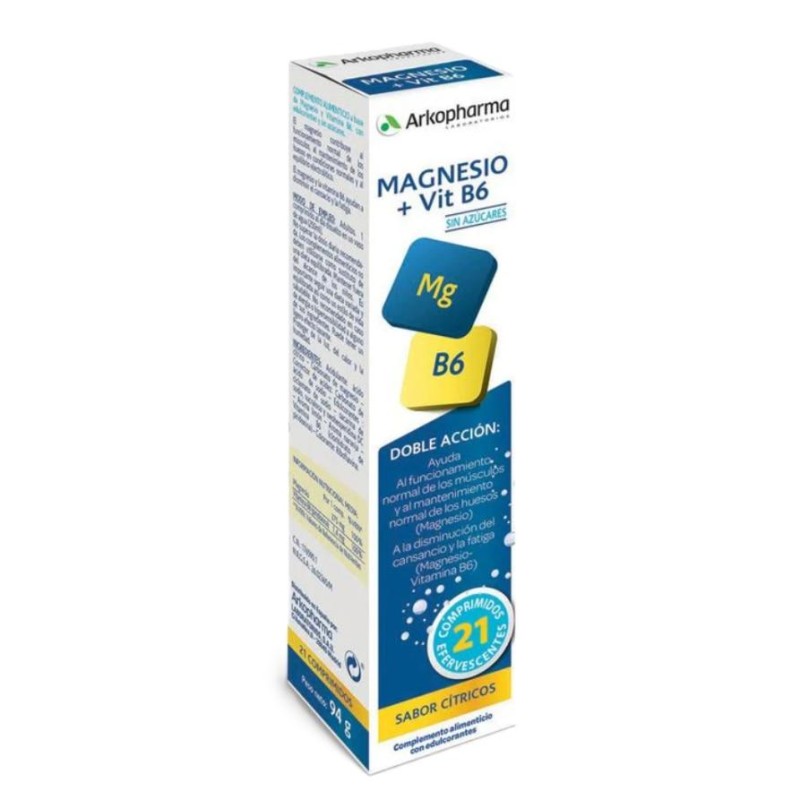 ARKOVITAL MAGNESIO 375 MG+B6 21 COMP EFERV