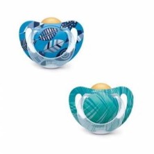 CHUPETE LATEX NUKETE GENIUS T-1 BLISTER 2 U