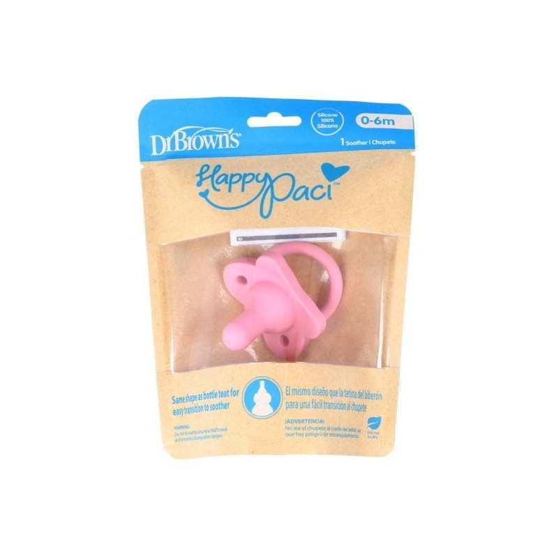 CHUPETE SILICONA DR BROWN´S ROSA 0-6 M 1U