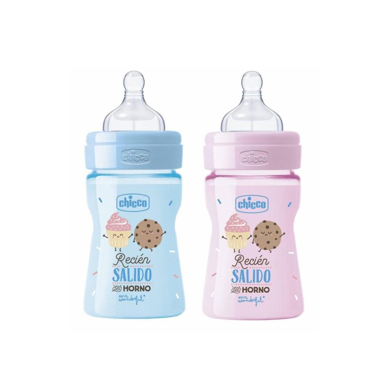 BIBERON CHICCO SILICONA MR WONDERFUL 150ML 0+REGULAR